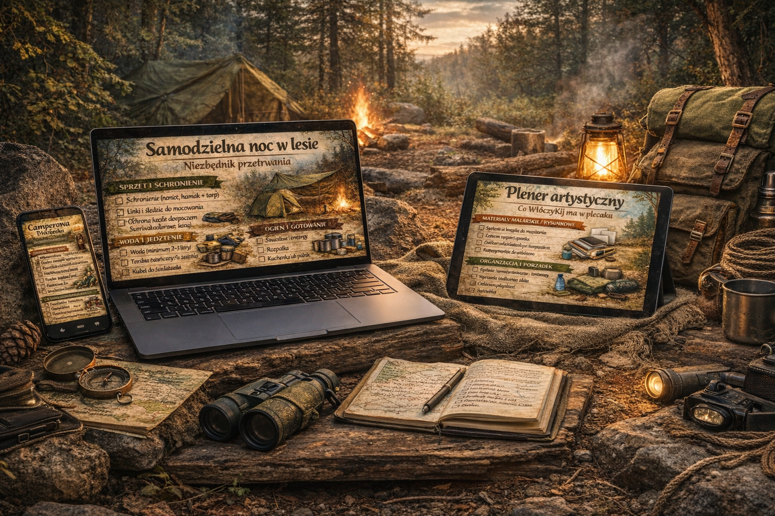 WłóczyKij Travel Pack - 3 Checklisty do Druku i Telefonu